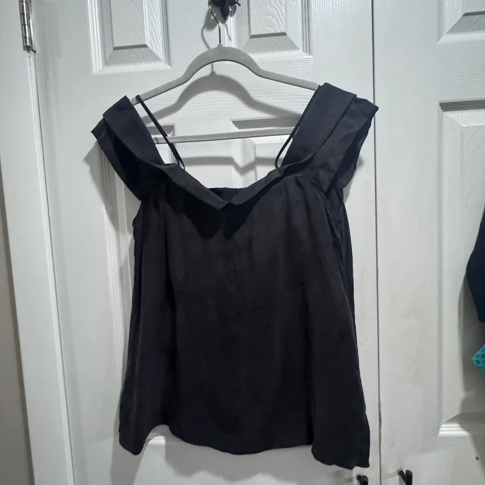 Paper Crown Black Off-Shoulder Blouse